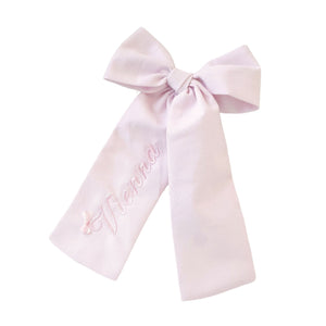 Darling Blush Monogramed Bow