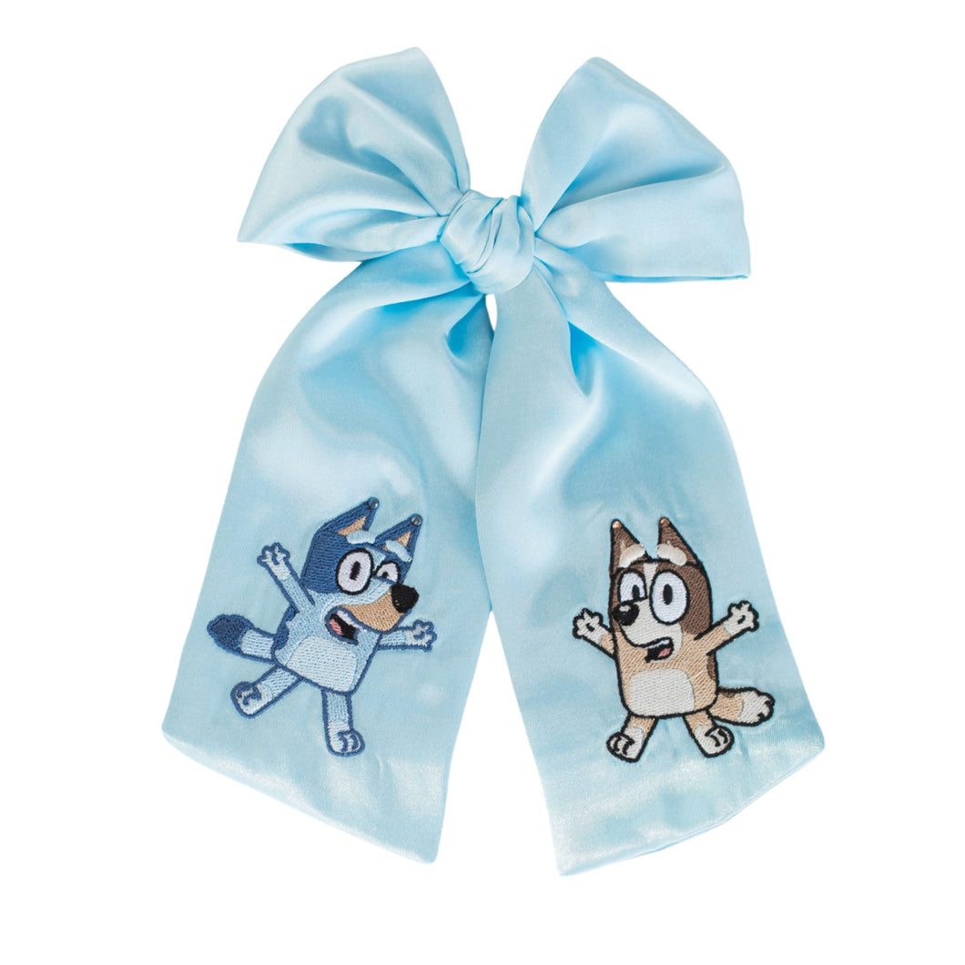 Bluey Blue Satin Bow