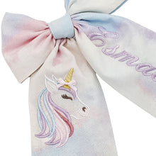 Load image into Gallery viewer, Glitter Pastel Unicorn Bow
