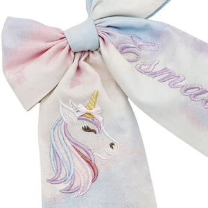 Glitter Pastel Unicorn Bow