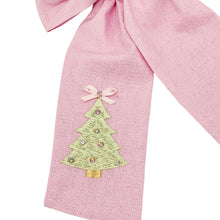 Load image into Gallery viewer, Pink Christmas Tree Crystal Bow
