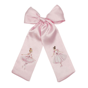 Pink Ballerina Crystal Bow