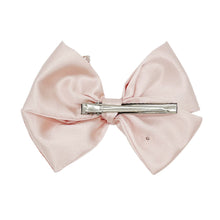 Load image into Gallery viewer, Blush Pink Initial Butterfly Pearl Bow
