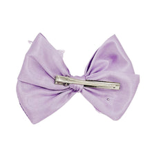 Load image into Gallery viewer, Lavender Initial Butterfly Pearl Bow
