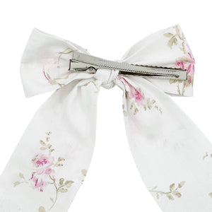 Pink long floral love bow