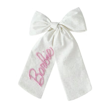 Load image into Gallery viewer, White Pearl Barbie Bow
