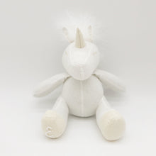 Load image into Gallery viewer, White Pearl Bespoke Unicorn Toy
