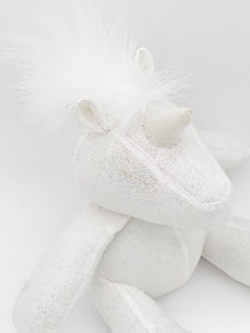 White Pearl Bespoke Unicorn Toy