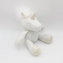 Load image into Gallery viewer, White Pearl Bespoke Unicorn Toy
