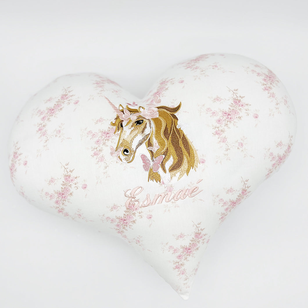 Unicorn Heart Pillow