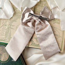 Load image into Gallery viewer, Taupe Shimmery Bespoke Bow
