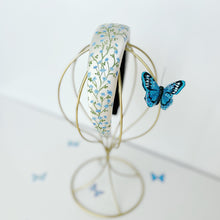 Load image into Gallery viewer, Blue Florals Headband {Hand Painted By Natalia P.}
