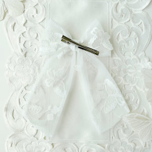 White Heirloom Butterfly Bow