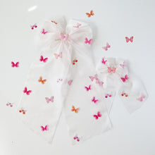 Load image into Gallery viewer, Pink Butterfly Organza Bows {Mama &amp; Mini}
