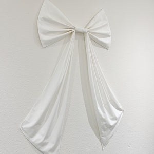 Small White Cotton Wall Bow {Life size}