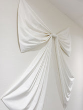 Load image into Gallery viewer, White Cotton Wall Bow {Life size}
