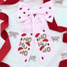 Load image into Gallery viewer, HO HO HO Beaded Bow {Limited Few}
