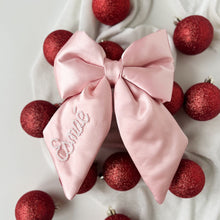 Load image into Gallery viewer, Pink Puffy Beaded Bow
