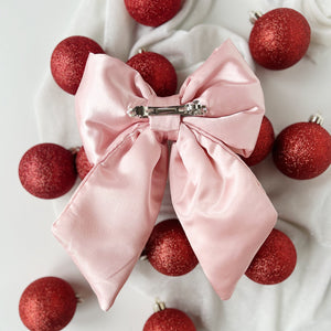 Pink Puffy Beaded Bow