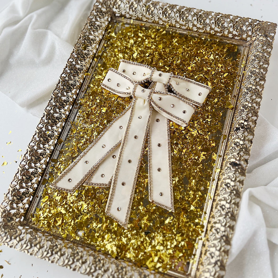 Ivory Crystal Barrette {RTS}