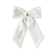 Load image into Gallery viewer, &quot;The Golden Teddy&quot; Personalized Sailor Bow
