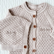 Load image into Gallery viewer, Personalized Camel Baby Knit Set
