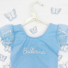 Load image into Gallery viewer, Pearl Beaded Blue Ballerina Tutu
