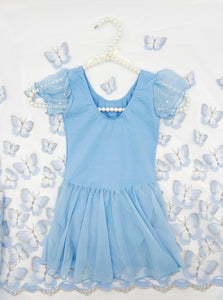 Pearl Beaded Blue Ballerina Tutu