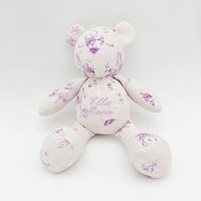 Load image into Gallery viewer, Lavender Floral Teddy Bear
