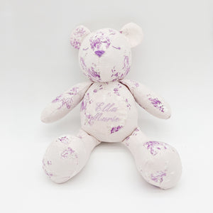 Lavender Floral Teddy Bear