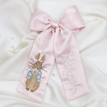 Load image into Gallery viewer, Rabbit Pink Bespoke Pearl Bow
