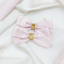 Load image into Gallery viewer, Bunny Pink Pigtail Bows
