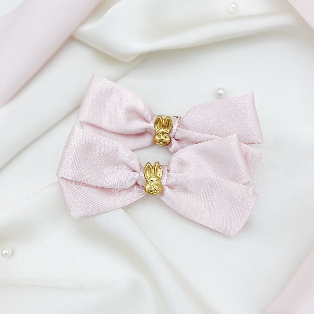 Bunny Pink Pigtail Bows