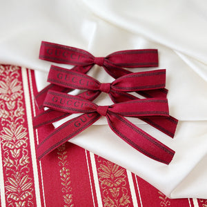 Maroon Gucci Medium Bow