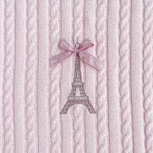 Load image into Gallery viewer, Pink Eiffel Tower Baby Blanket
