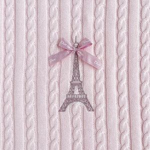 Pink Eiffel Tower Baby Blanket