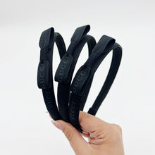 Load image into Gallery viewer, Black Gucci Ribbon Headband
