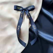 Load image into Gallery viewer, Authentic Navy Dior Long Bow
