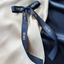 Load image into Gallery viewer, Authentic Navy Dior Long Bow
