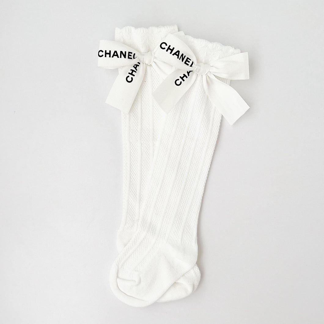 White Coco Socks