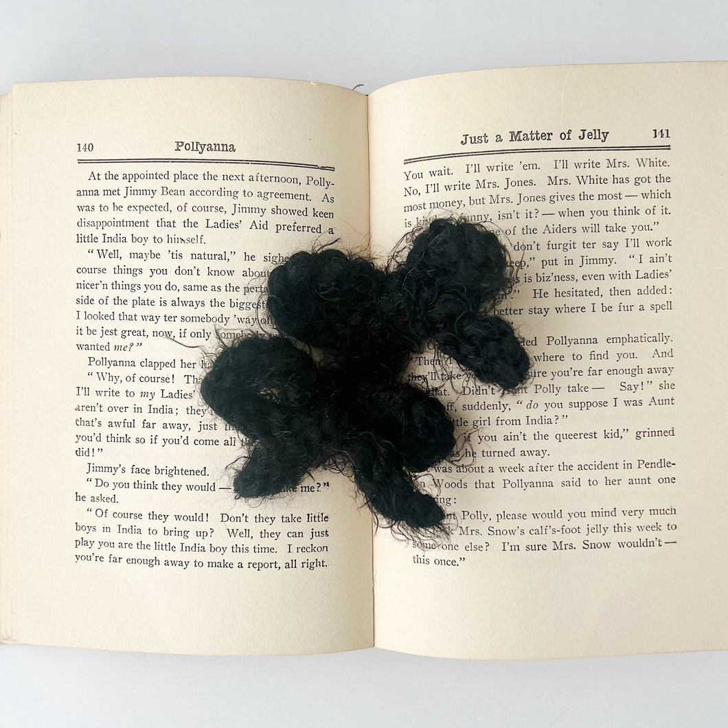 Black Knit Baby Bows