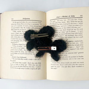 Black Knit Baby Bows