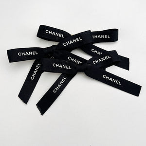 Black Medium Coco Ribbon Clip