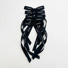 Load image into Gallery viewer, Coco Black Long Ribbon Bow
