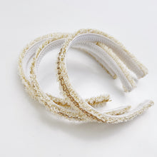 Load image into Gallery viewer, Gold Tweed Headband
