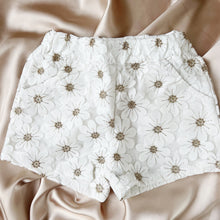 Load image into Gallery viewer, White Girls Daisy Shorts
