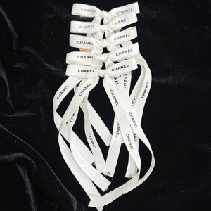 Coco White Long Ribbon Bow