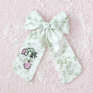 Grinch Ornament Bow