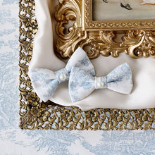Load image into Gallery viewer, Blue Toile Baby Bows
