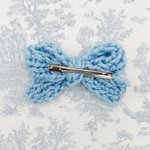 Load image into Gallery viewer, Baby Blue Knit Medium Bow
